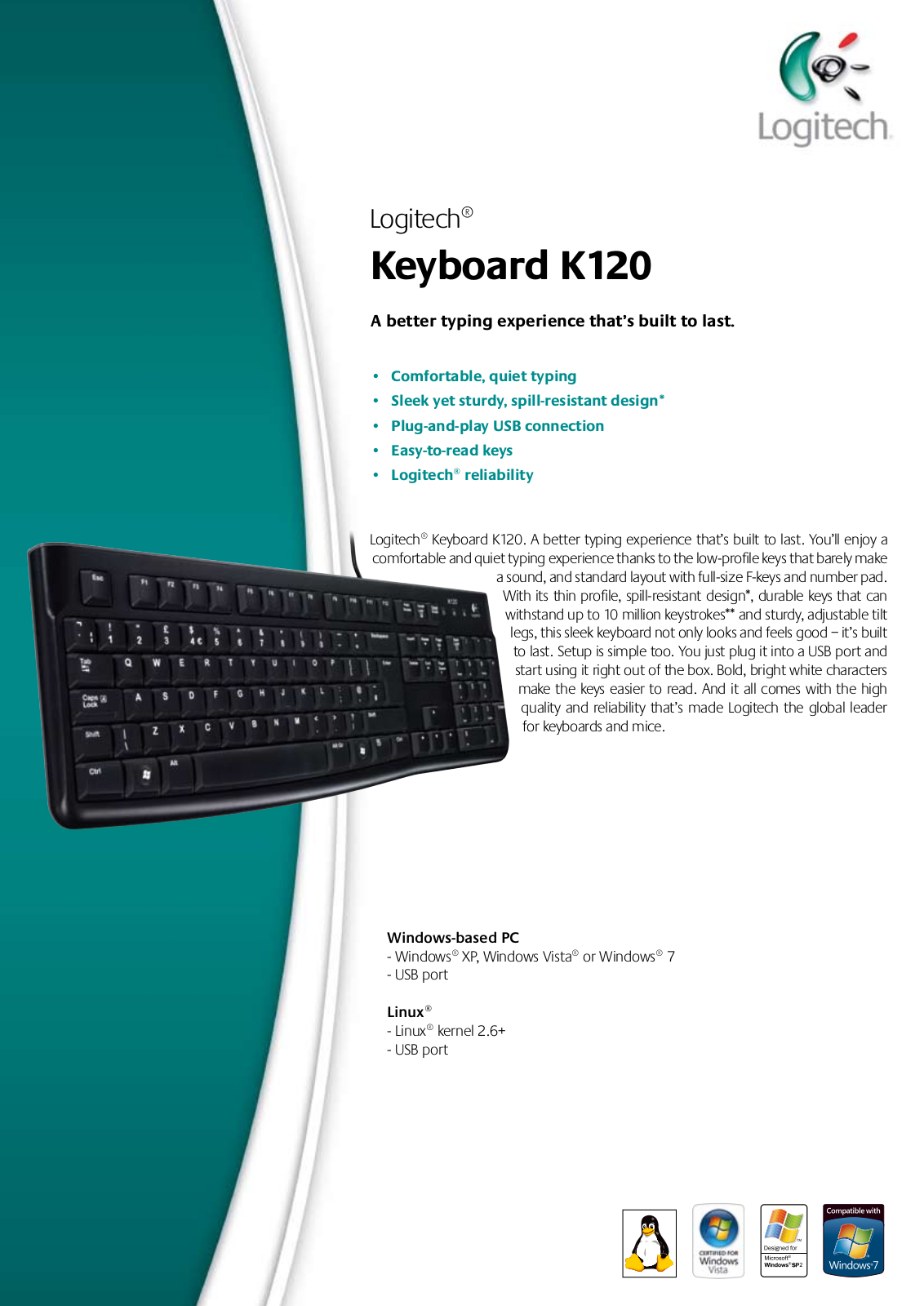 Logitech OEM K120 User Manual