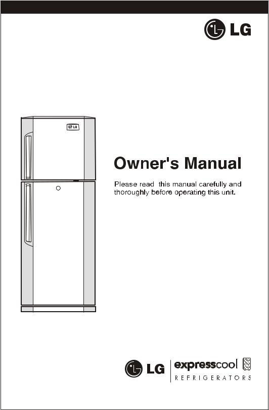 LG GR-B260VMX, GR-B282VML, GR-B306VPW, GR-B276VPW, GL-B282VML User manual