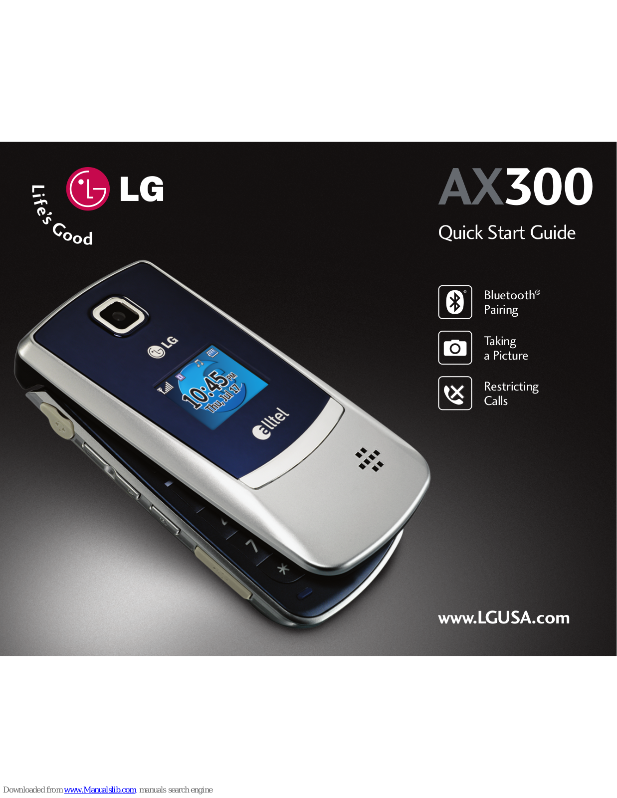 LG AX300GN Quick Start Manual