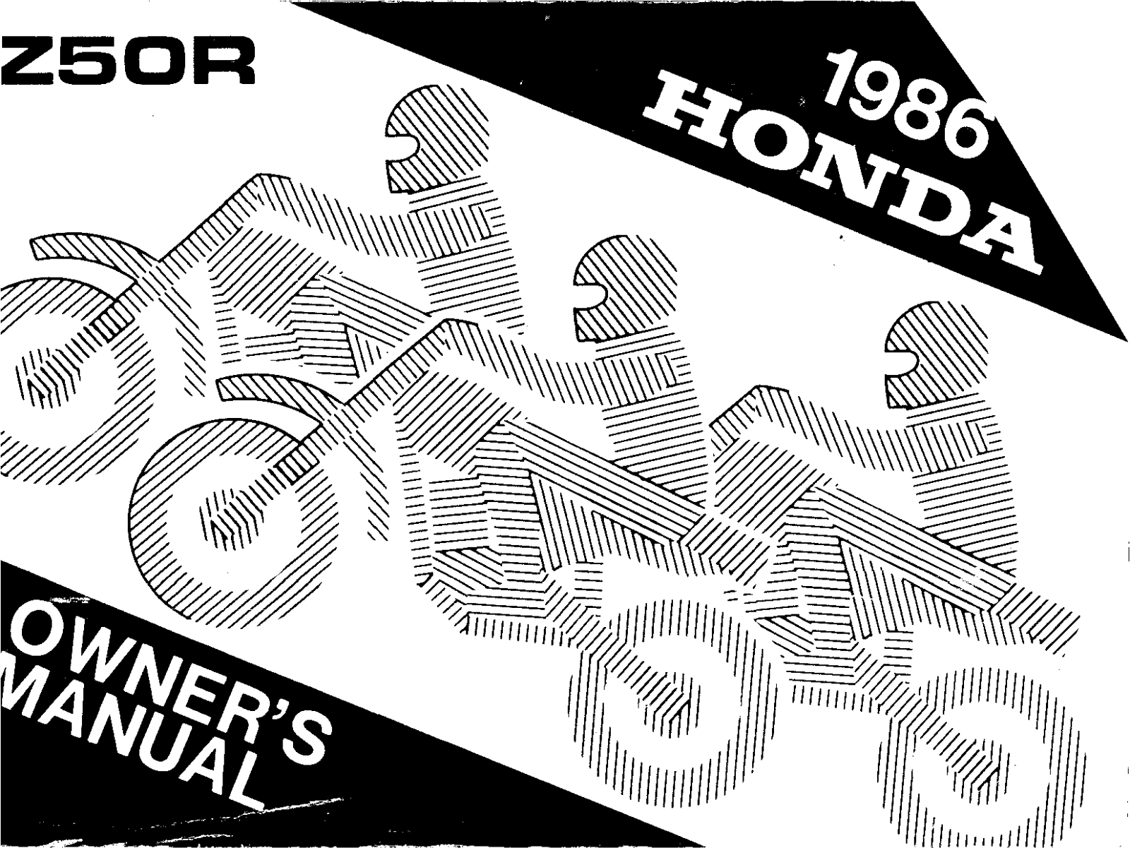 HONDA Z50R 1986 User Manual