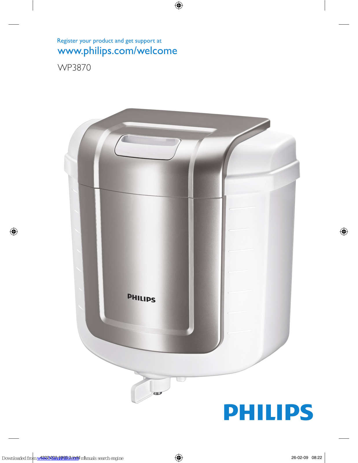 Philips WP3970/01, WP3870 User Manual - ManualMachine.com