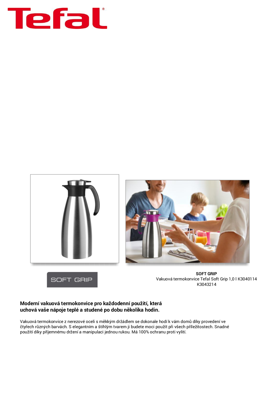 Tefal Soft Grip 1,5 l User Manual