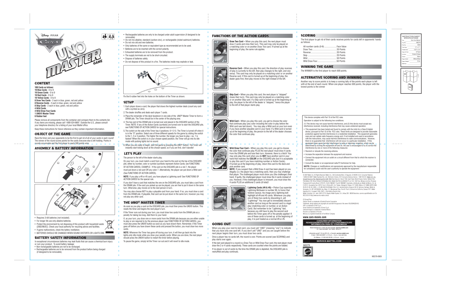 Fisher-Price M2279 Instruction Sheet