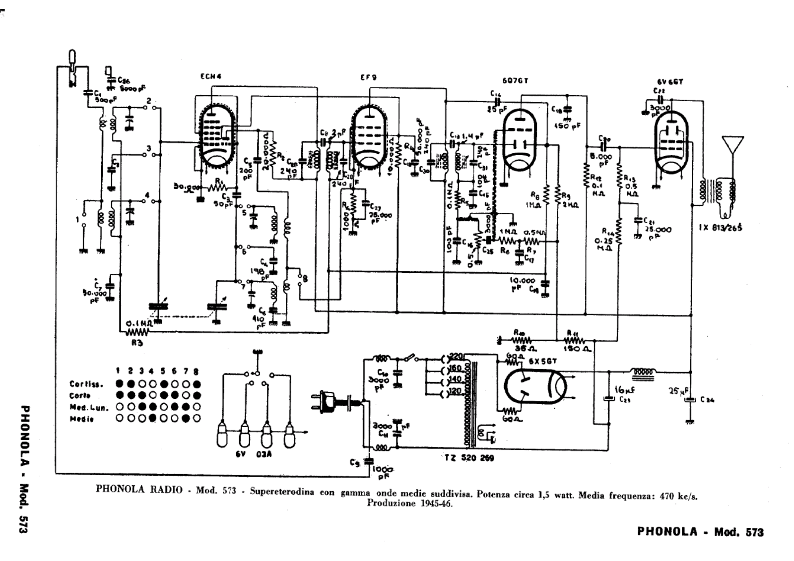 Phonola 573 schematic - ManualMachine.com