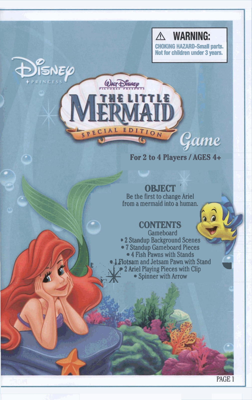 HASBRO Little Mermaid Special Edition 2006 User Manual