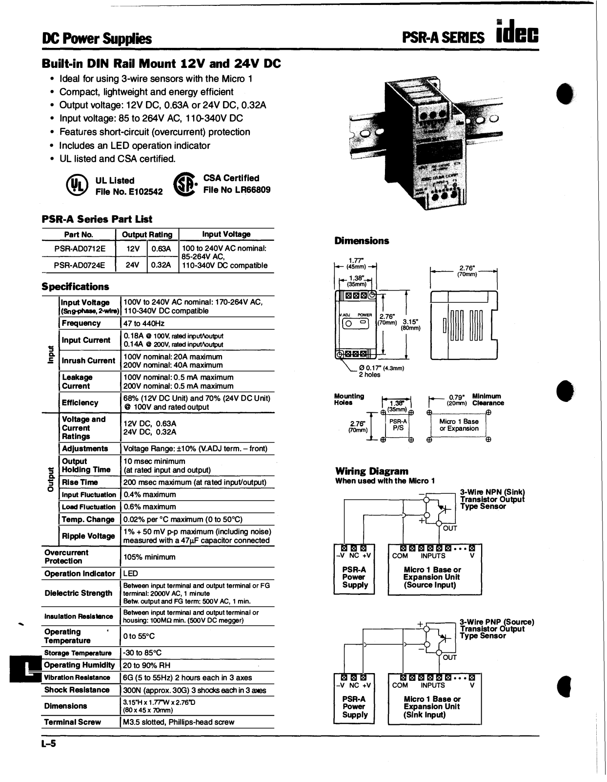 Schneider Electric DC Power Supplie Catalog Page