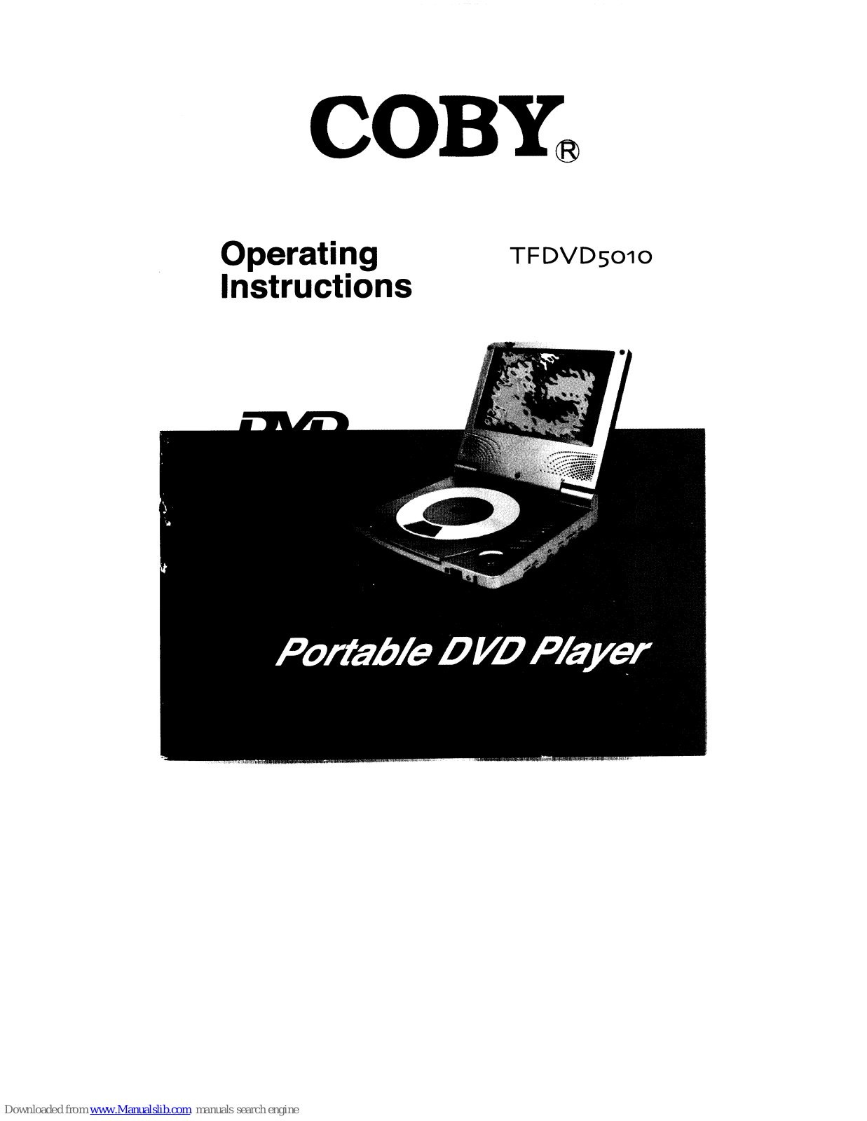 Coby TFDVD5010 Operation Instructions Manual