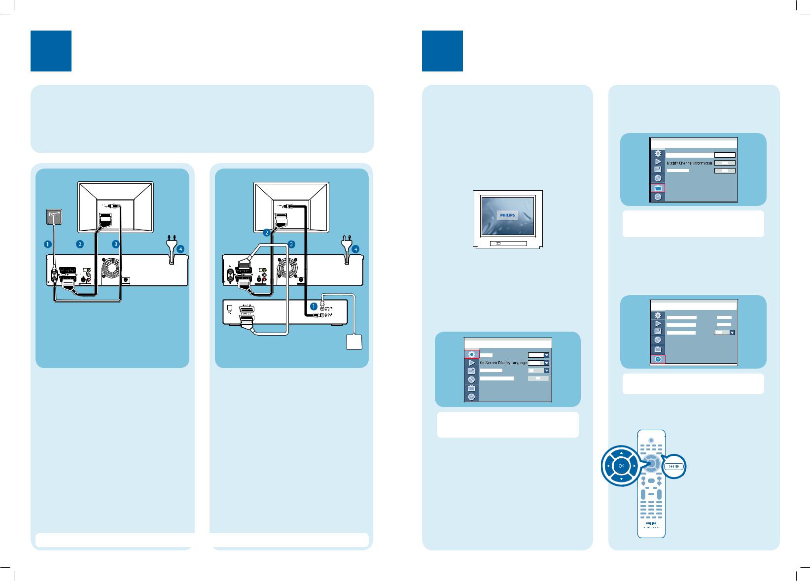 Philips DVDR3430V, DVDR3432V Getting Started Guide