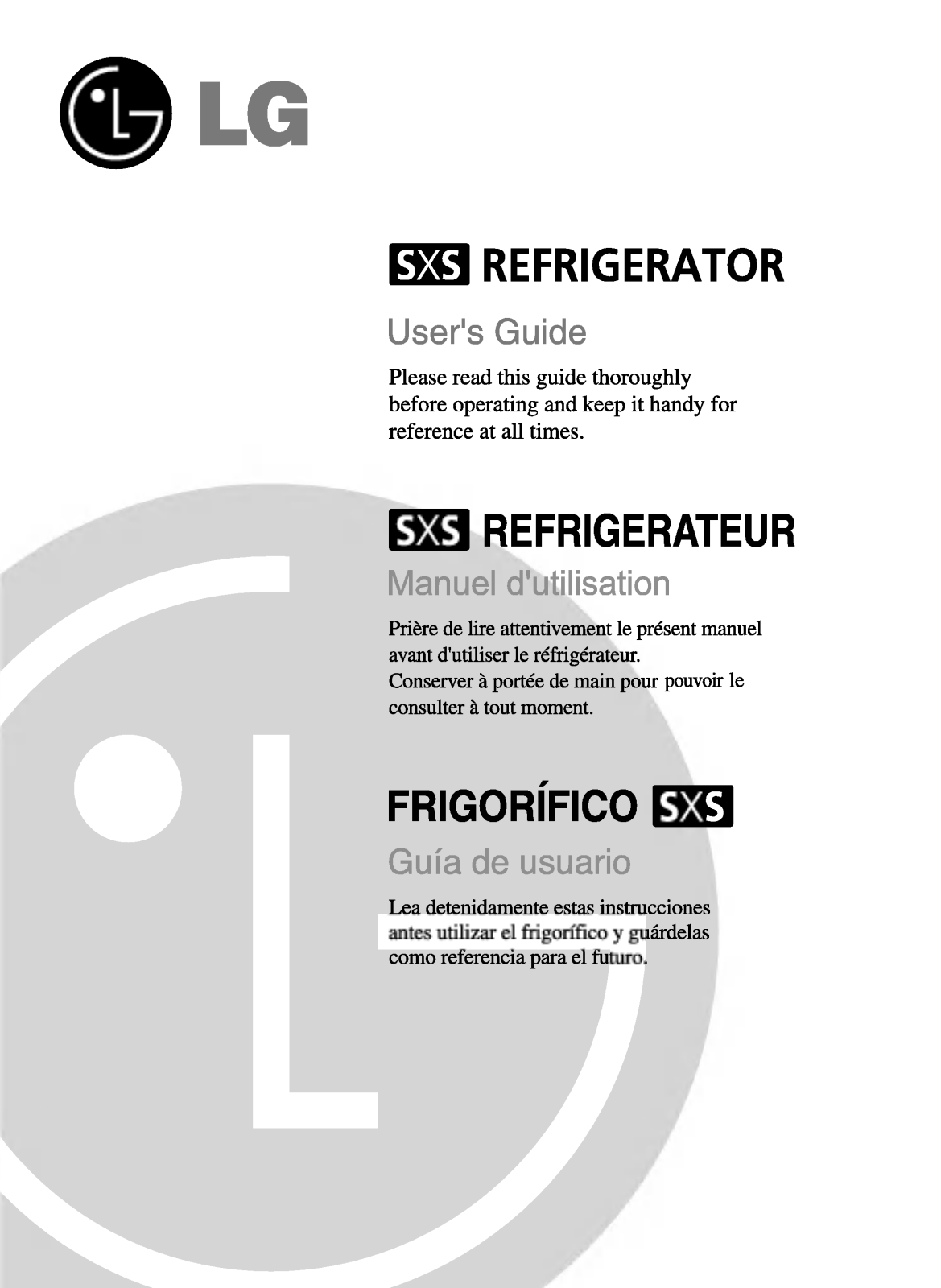 LG GR-B217BTJ Owner’s Manual