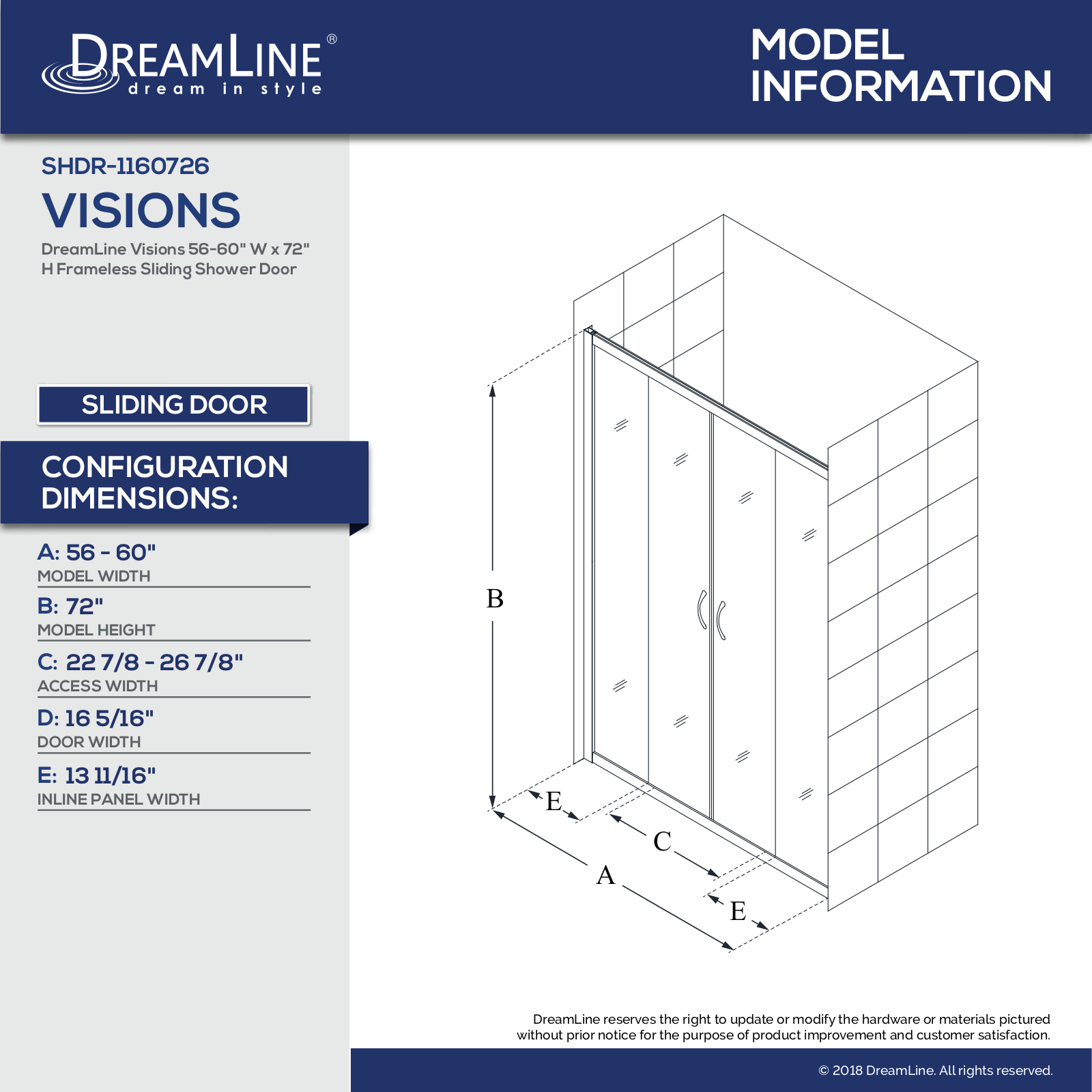 DreamLine DLN3283 Specifications - ManualMachine.com