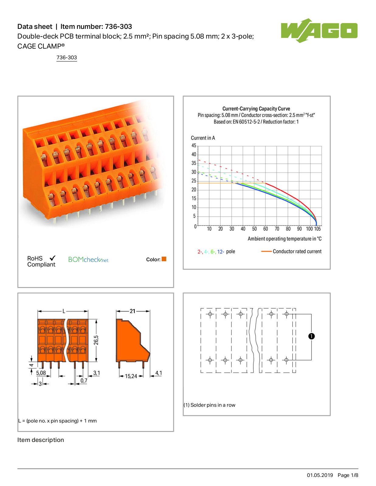 Wago 736-303 Data Sheet