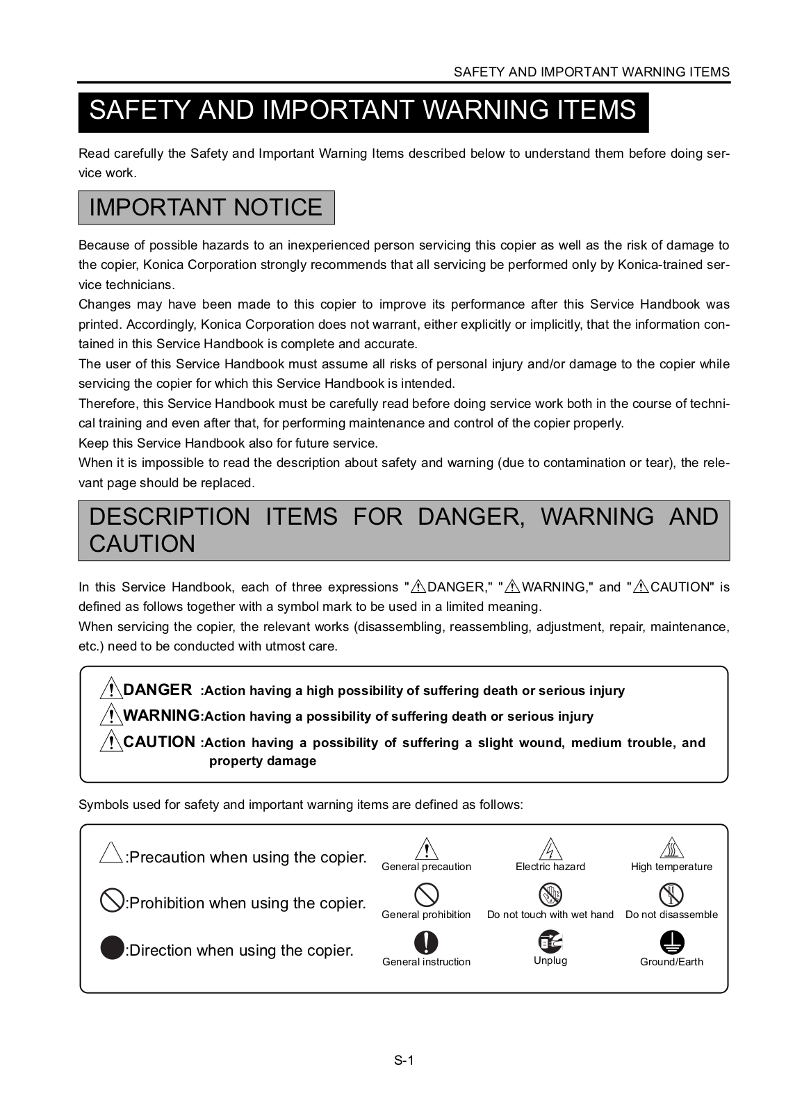 Konica 7155-65 Service Manual 7155sf0e