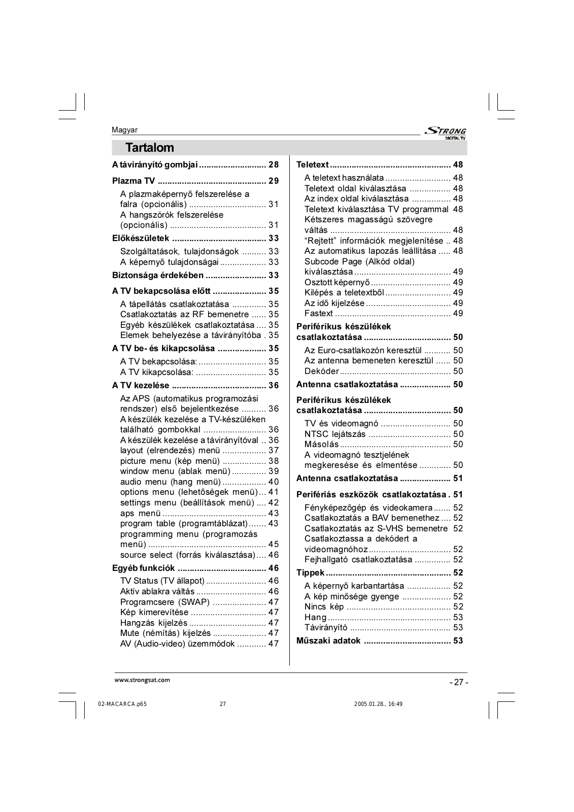 Strong SRT P4250 User Manual