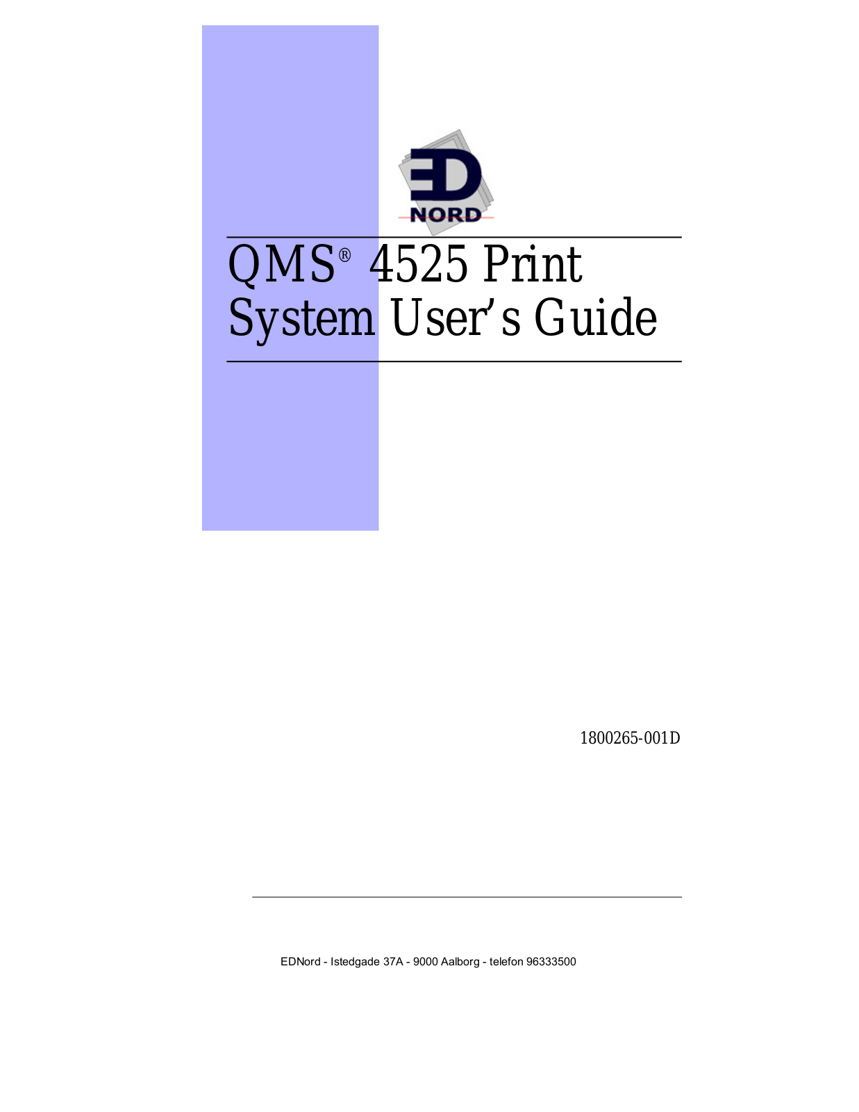 IBM QMS 4525 User Manual