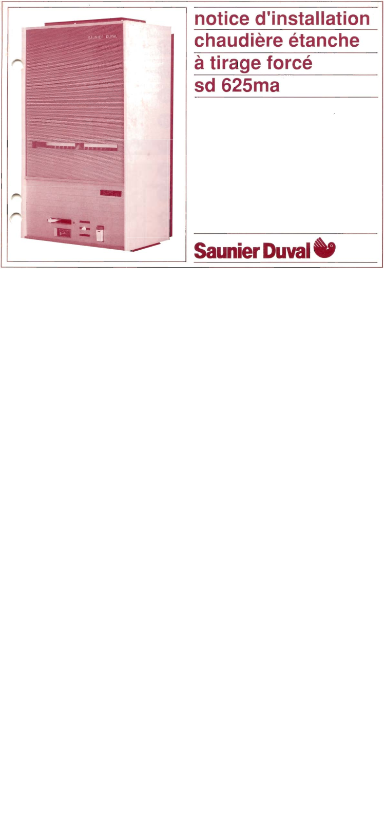 Saunier duval SD 625MA User Manual