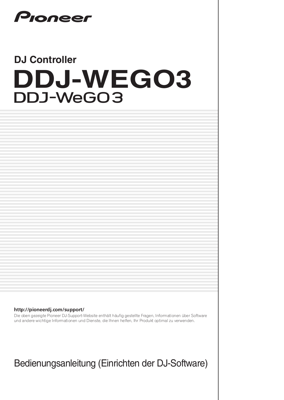 Pioneer DDJ-WeGO3 Software manual