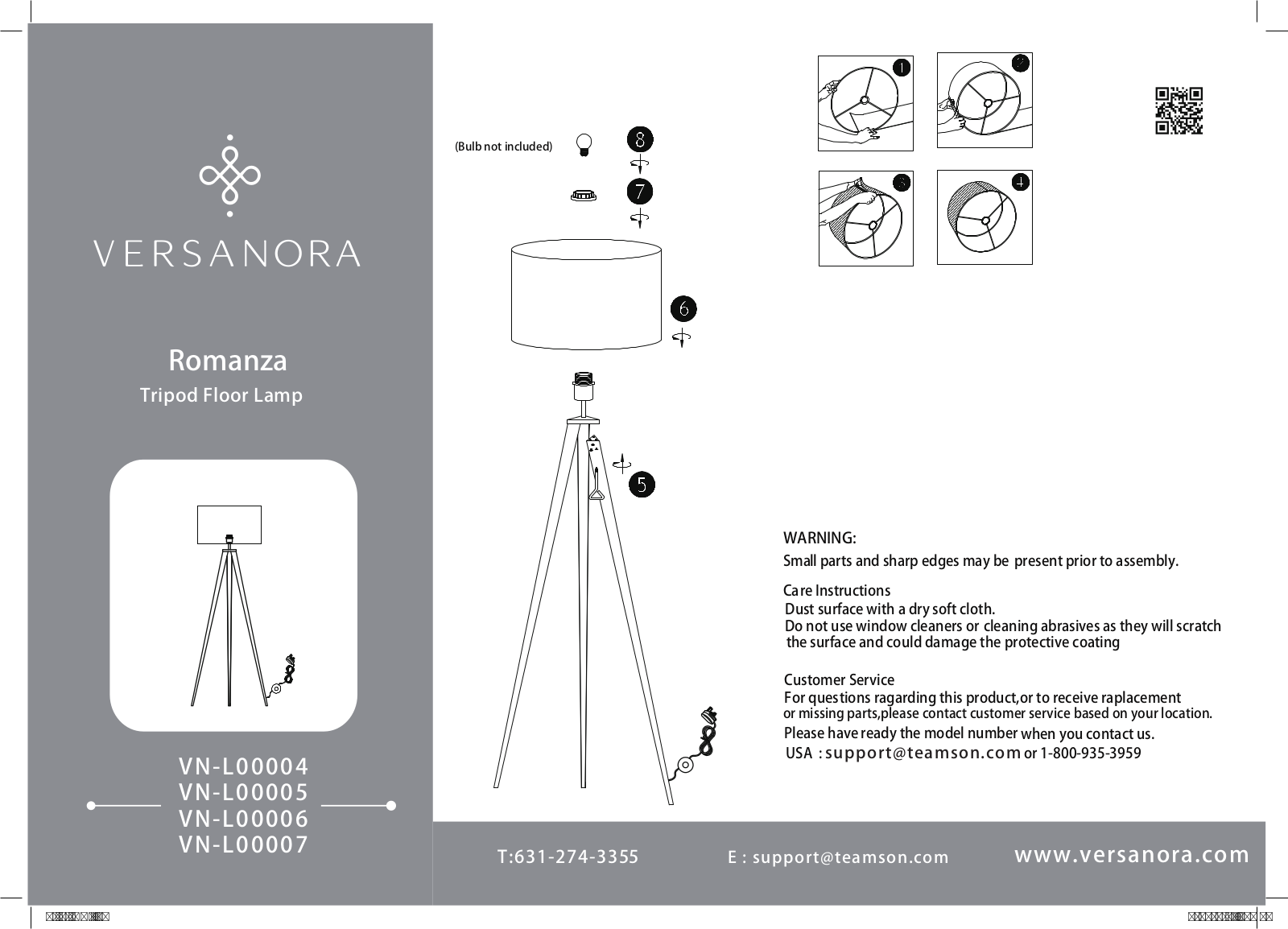 Versanora VN-L00007, VN-L00006, VN-L00005, VN-L00004 User Manual