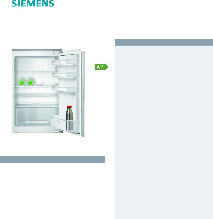 Siemens KI18RNFF1 User Manual