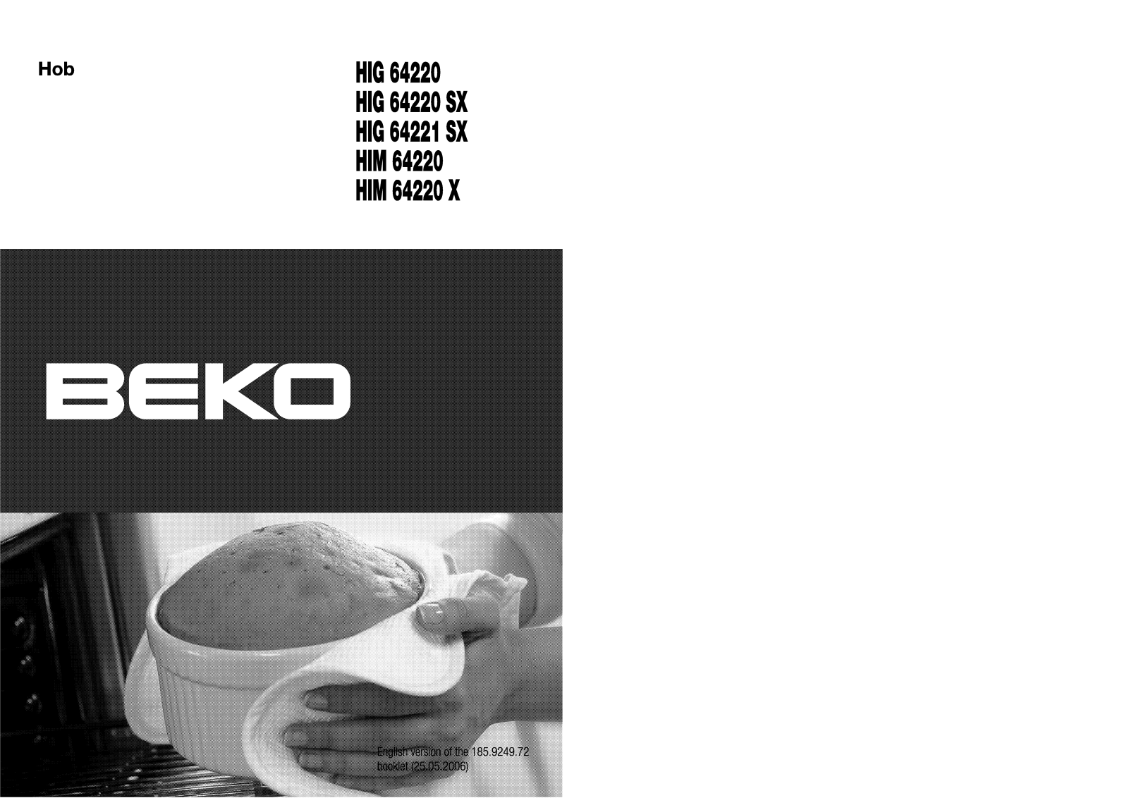 Beko HIG64220, HIG64220SX, HIG64221SX, HIM64220, HIM64220X User manual