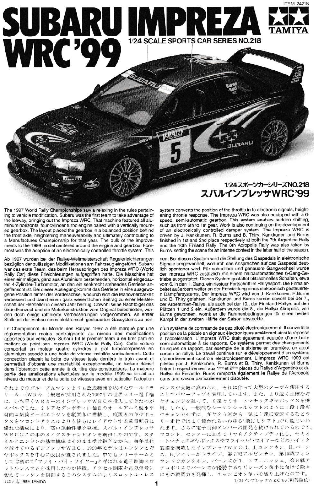 Tamiya 24218 User guide - ManualMachine.com