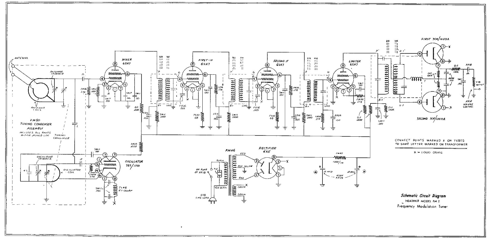 Heathkit FM-2 Schematic