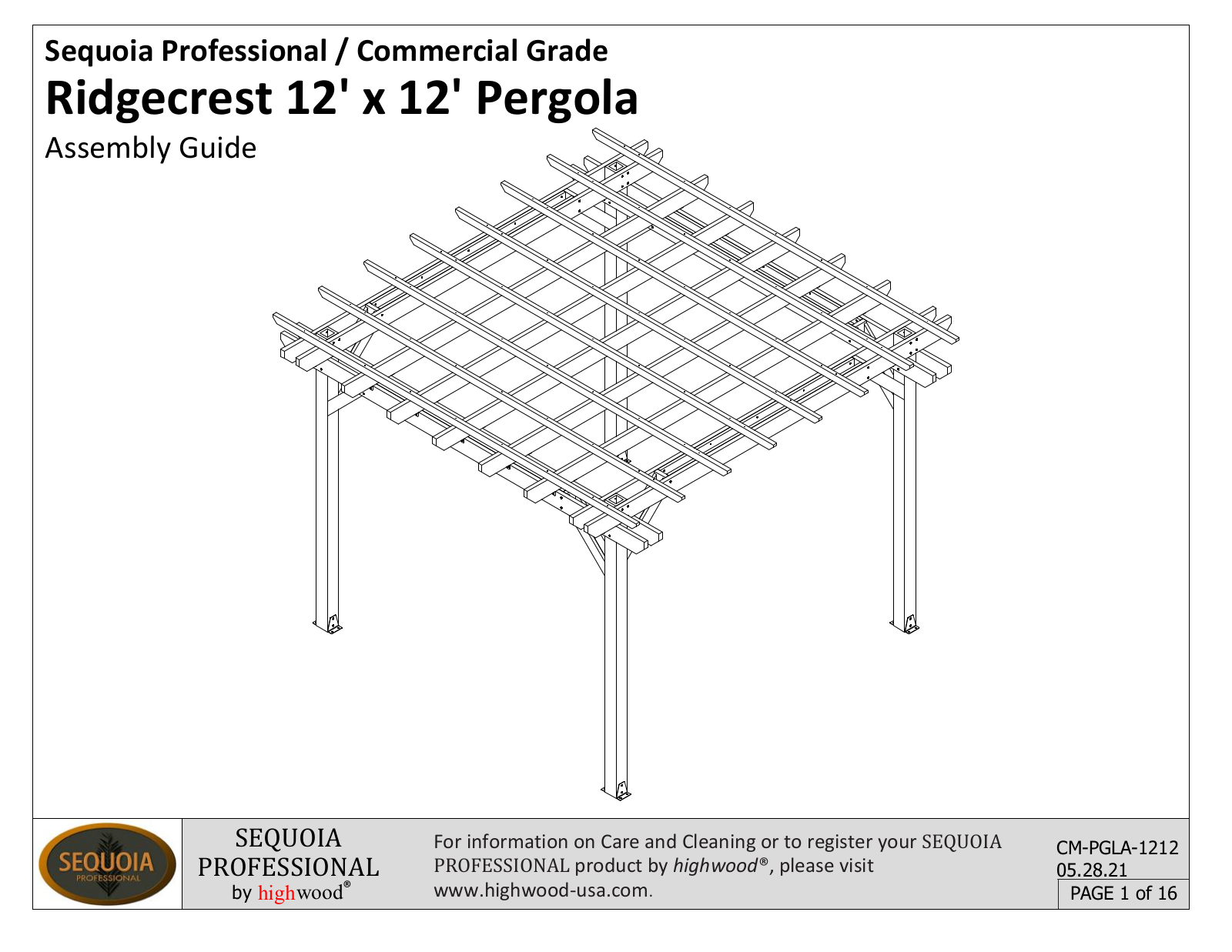 SEQUOIA PROFESSIONAL SQSS1031 Installation & Assembly - ManualMachine.com