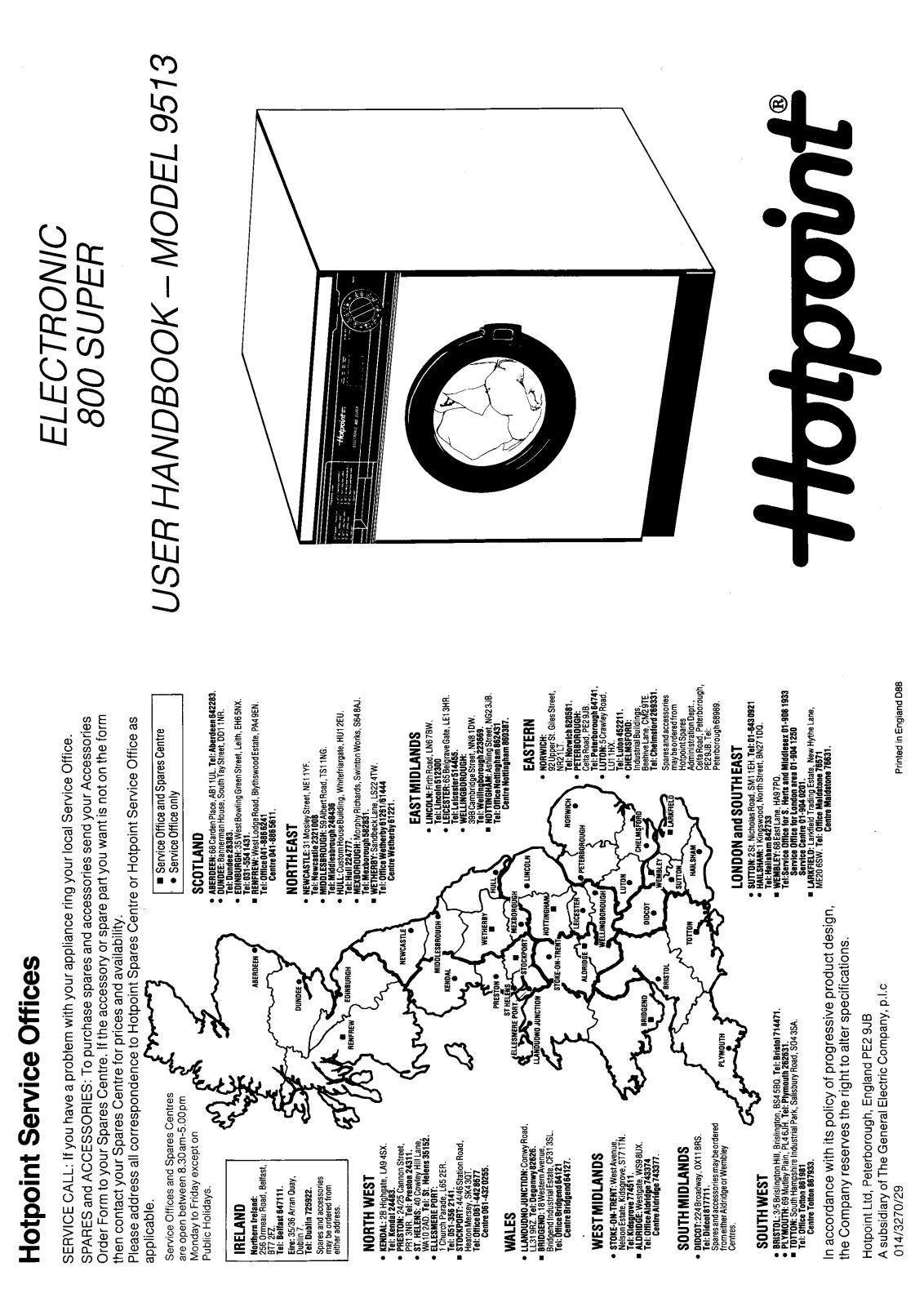 Hotpoint-Ariston HB9513 User Manual