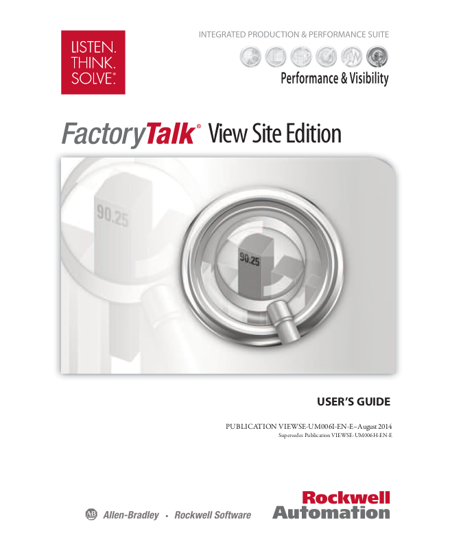 Rockwell Automation FactoryTalk View Site Edition User Manual