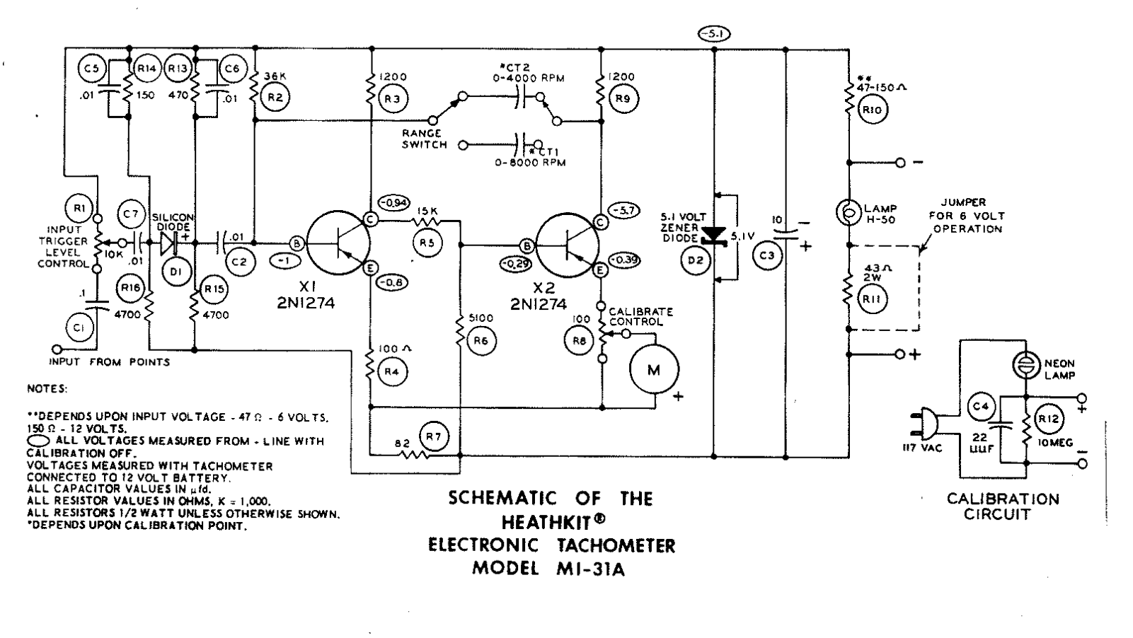 Heath Company MI-31-A Schematic