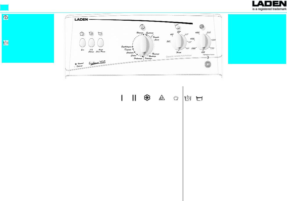 Whirlpool EVIDENCE 7543 INSTRUCTION FOR USE