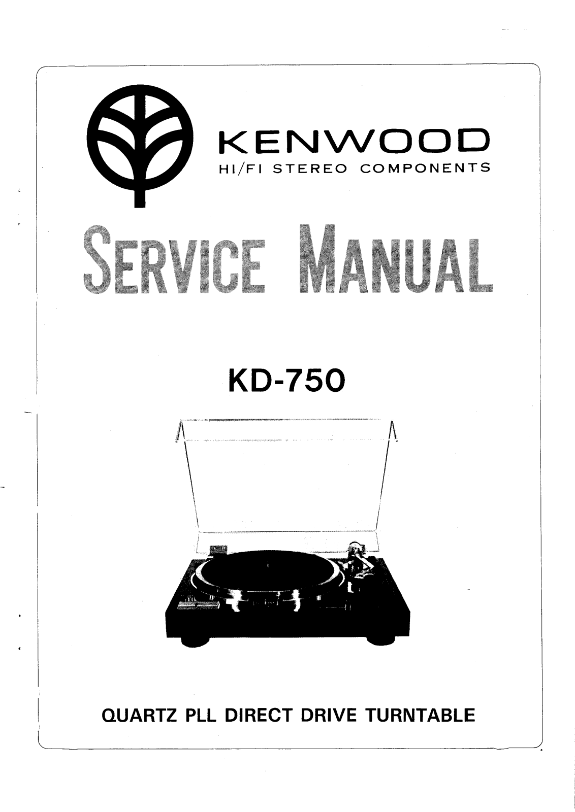 Kenwood KD-750 Service manual