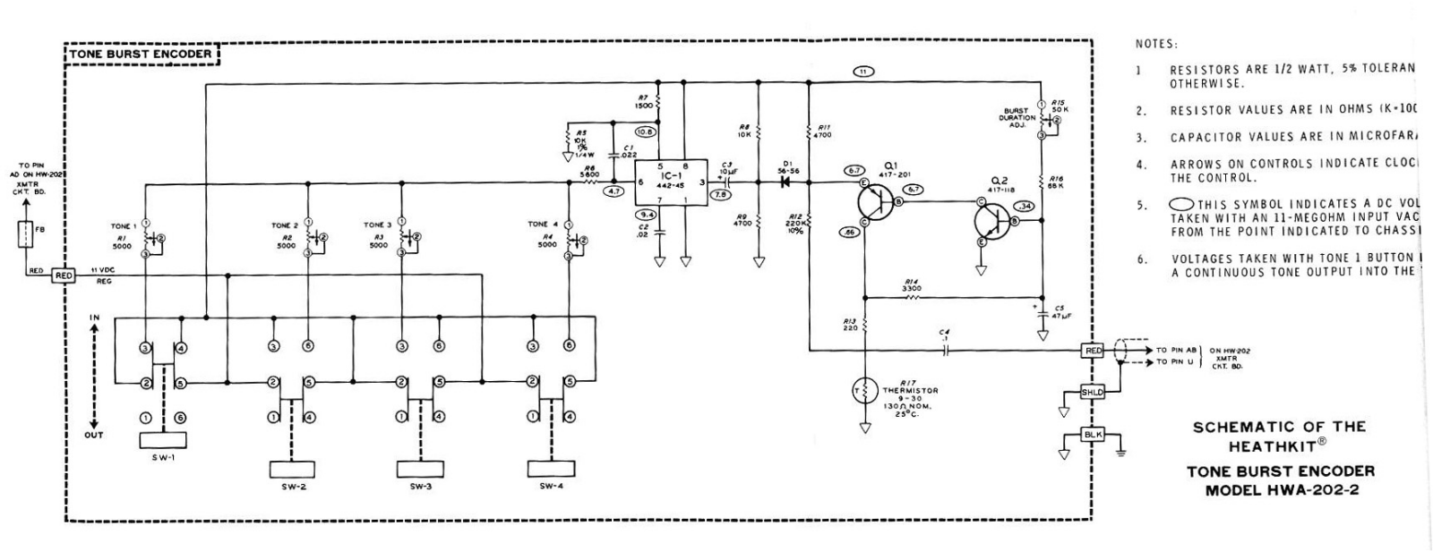 Heathkit HWA-202-2 Schematic