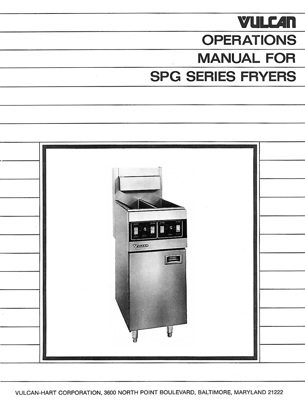 Vulcan Hart SPG Operation Manual