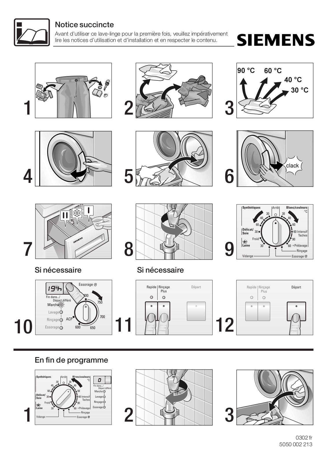 Siemens WXL860FE User Manual