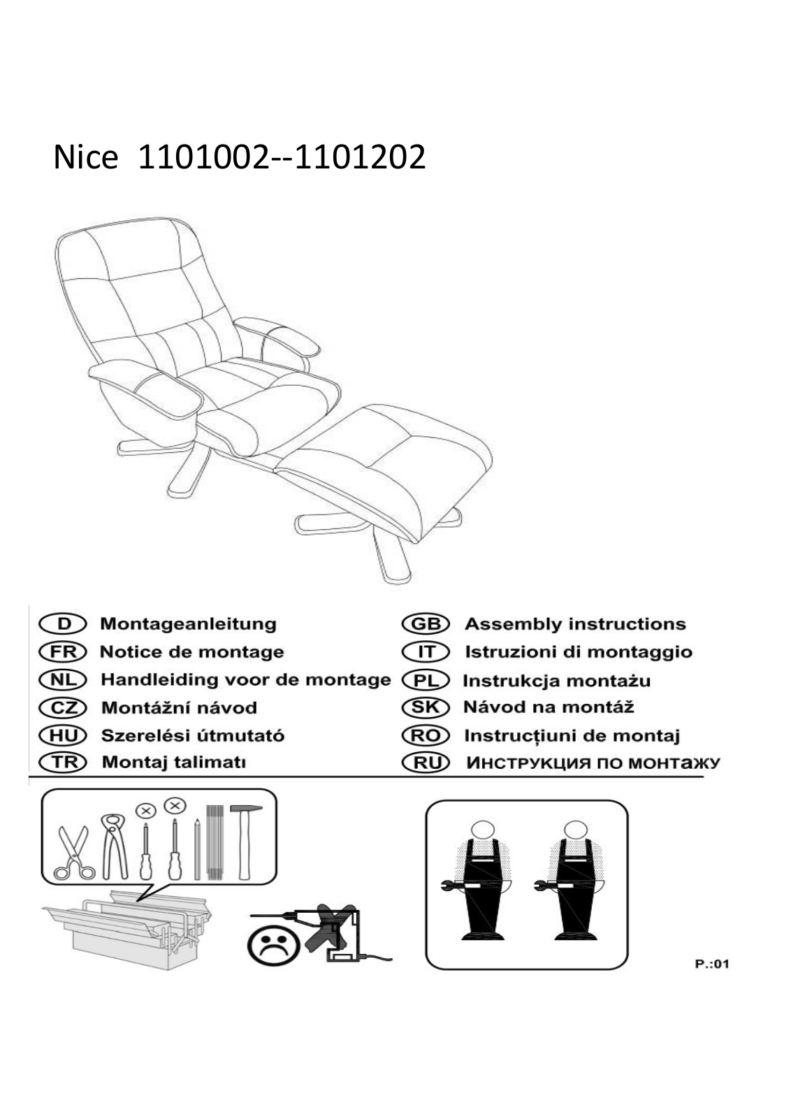 Home affaire Nice Assembly instructions