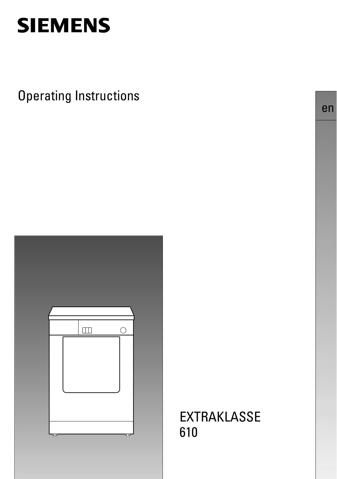 Siemens WT6100V Operating  Instructions