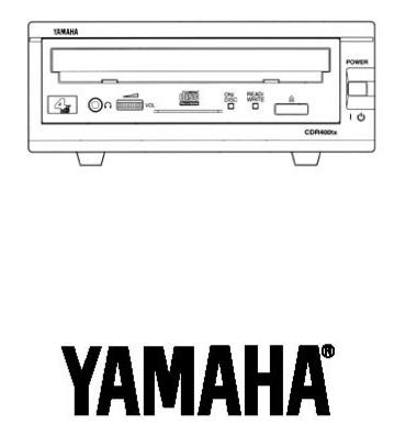 Yamaha CD-R400TXPM, CD-R200TXPM GETTING STARTED
