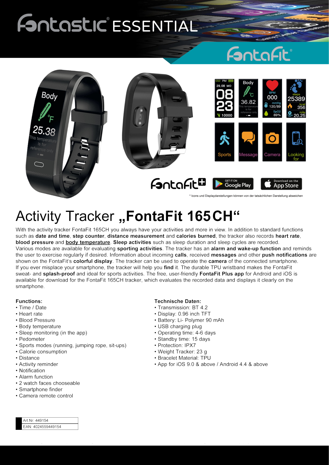 Fontastic ICFT-449154 Datasheet - ManualMachine.com