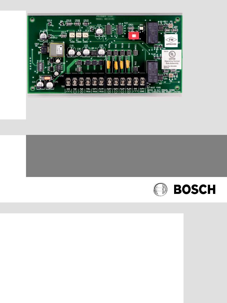 Bosch D185 Installation Manual