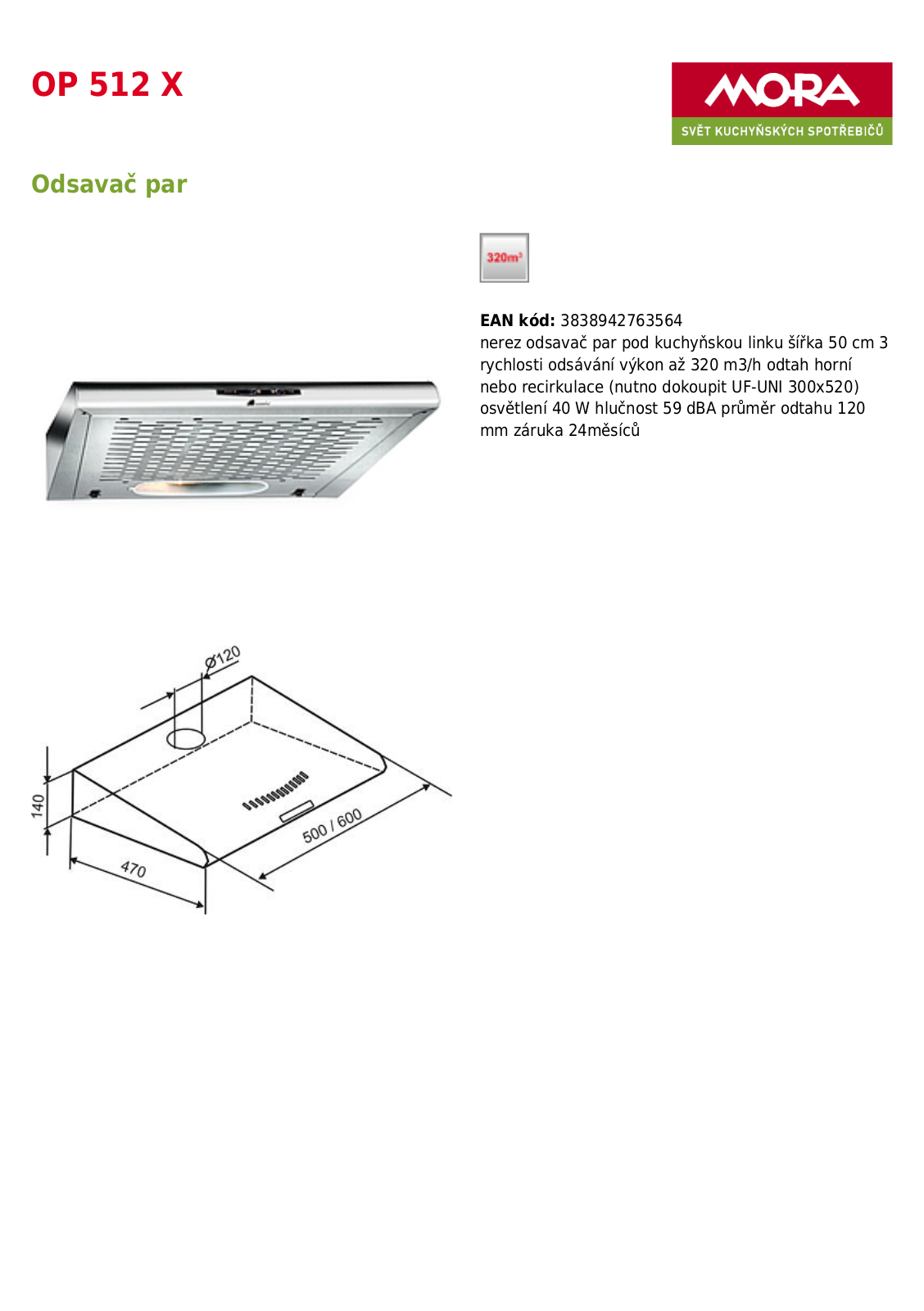 Mora OP 512 X User Manual