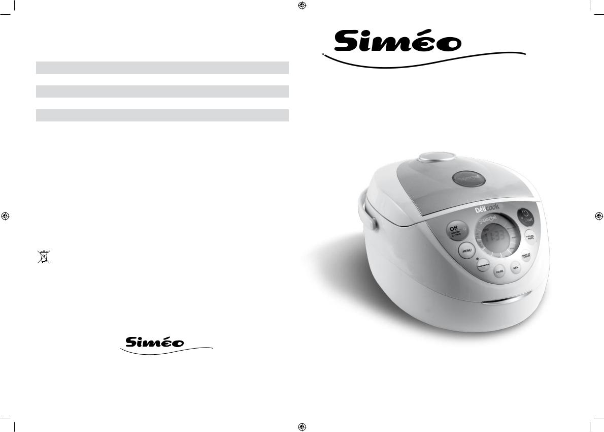 SIMEO QC 340 User Manual