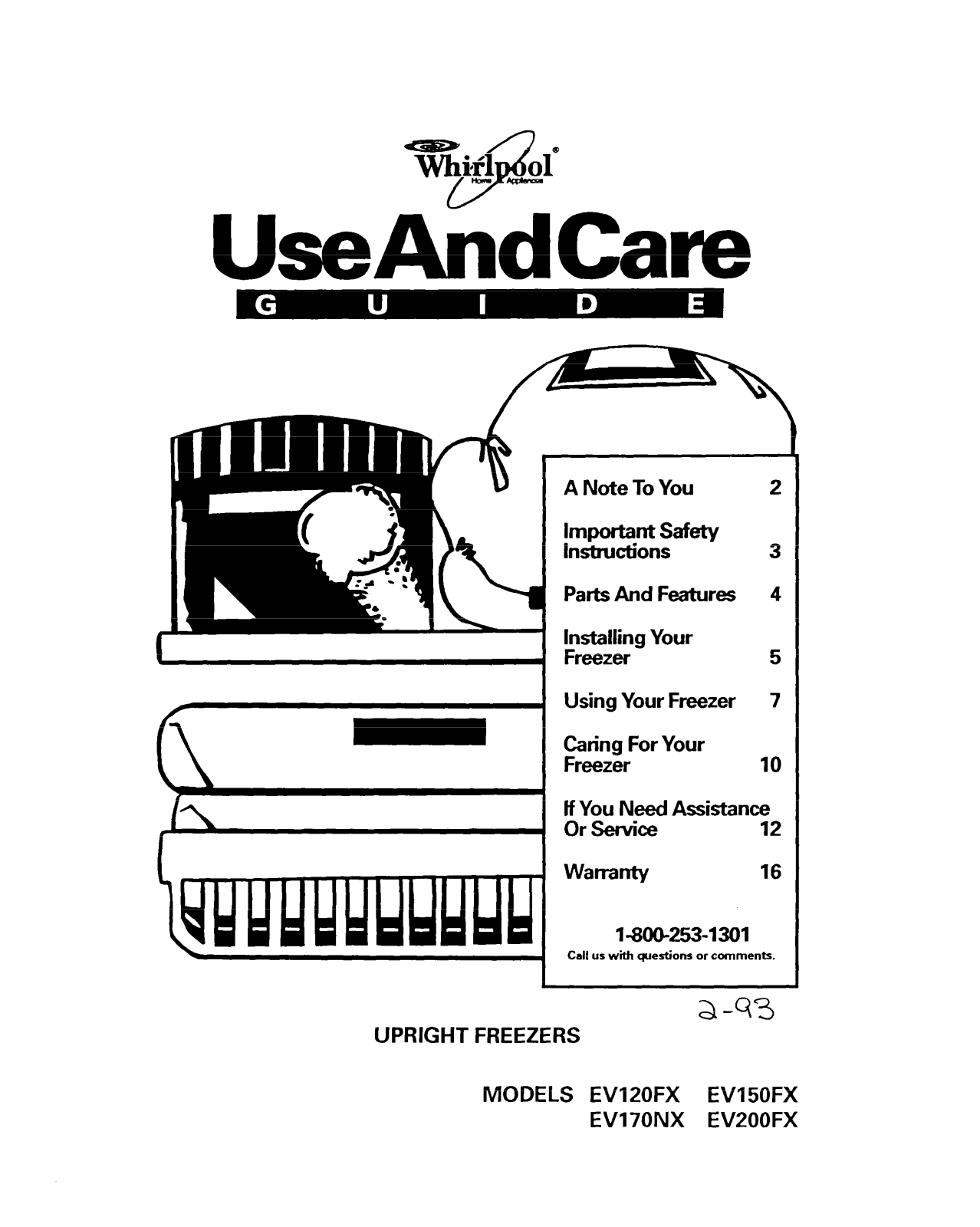 Whirlpool EVlZOFX, EV200FX, EVl50FX User Manual - ManualMachine.com