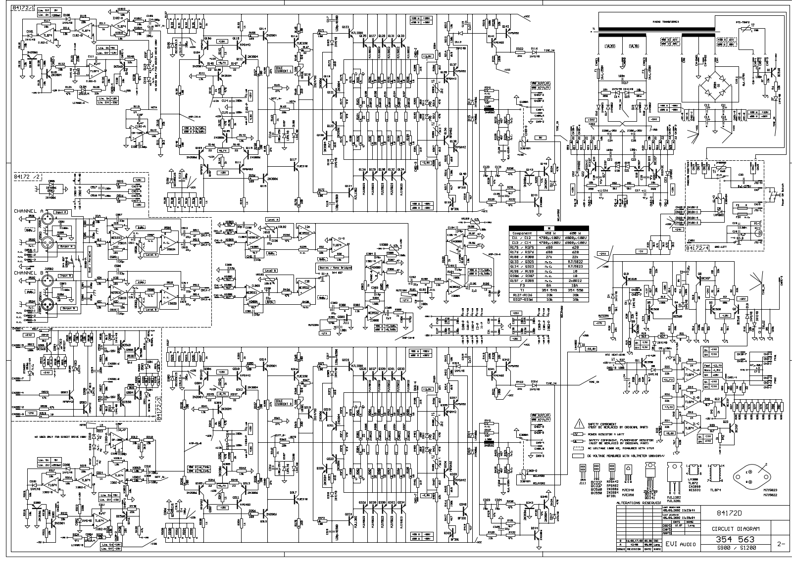 Dynaco S-900 Schematic