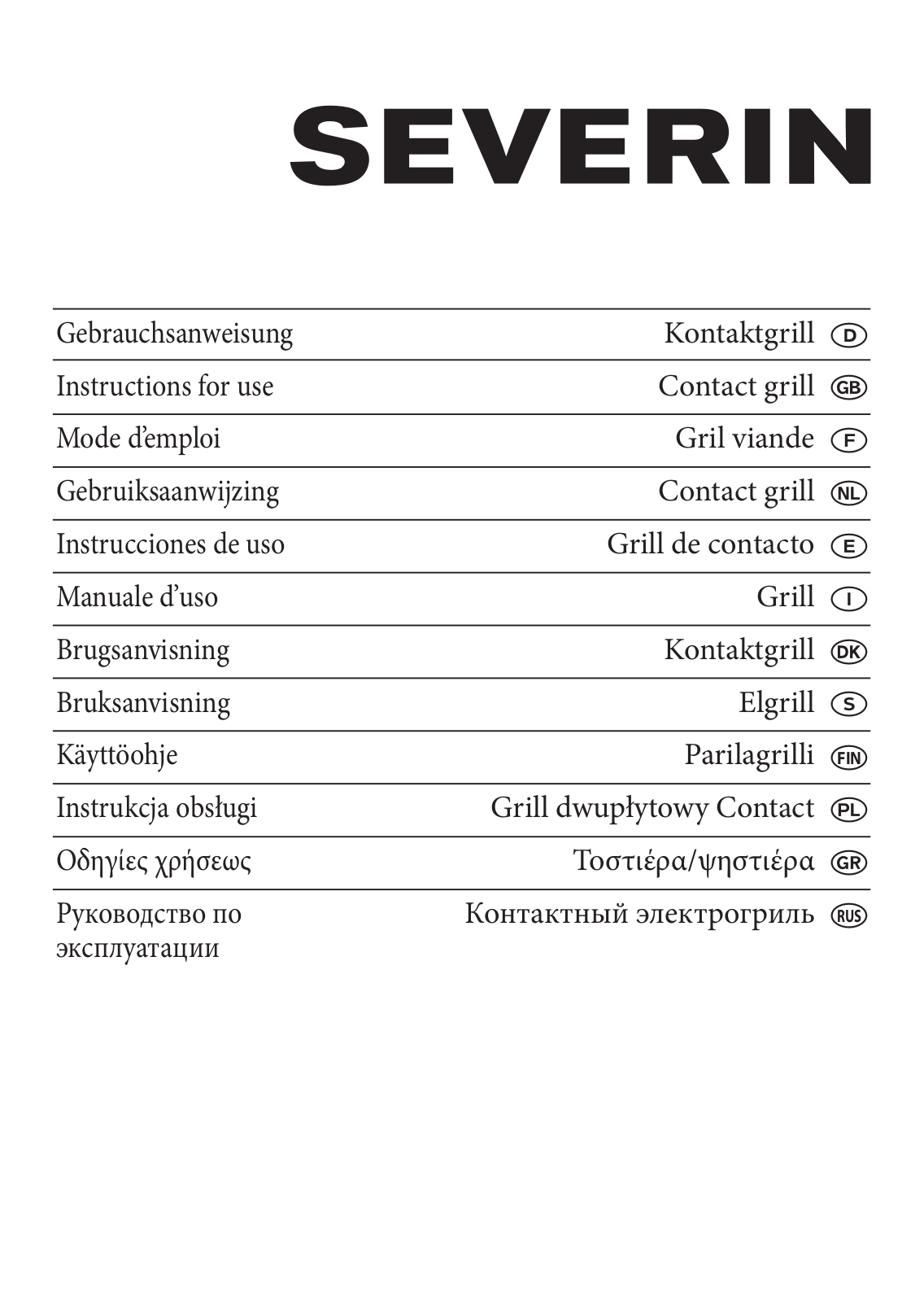 Severin KG 2390 User Manual