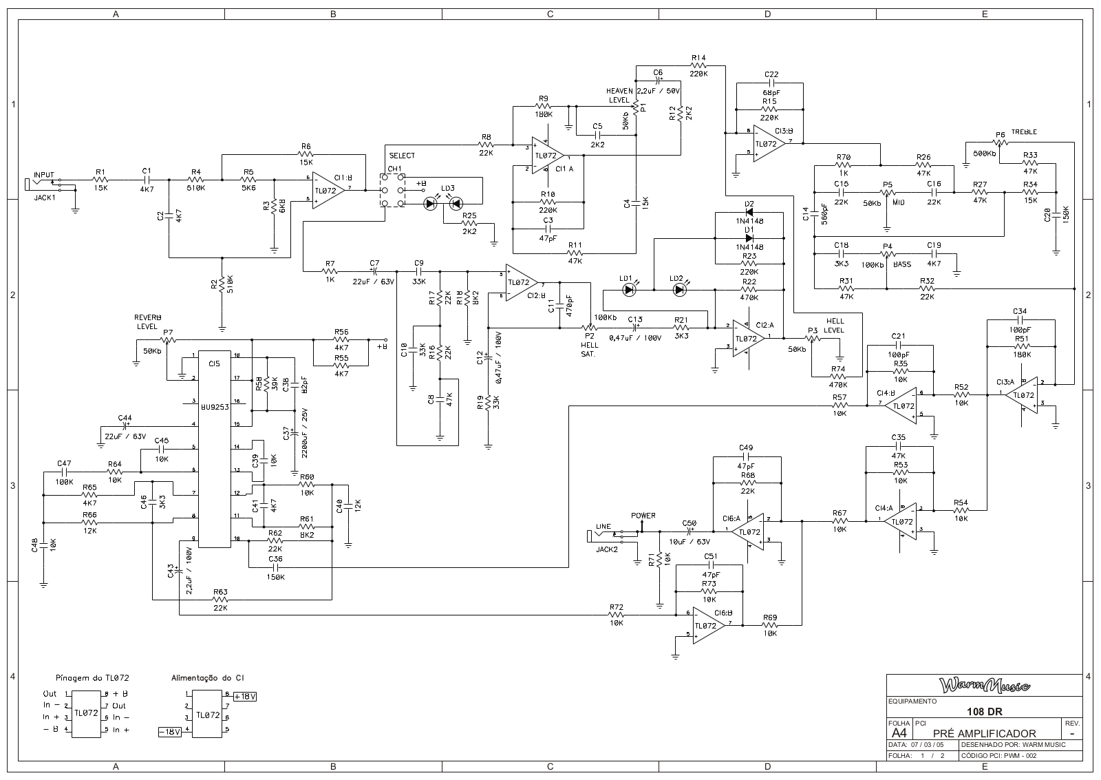 WarmMusic 108DR Schematic