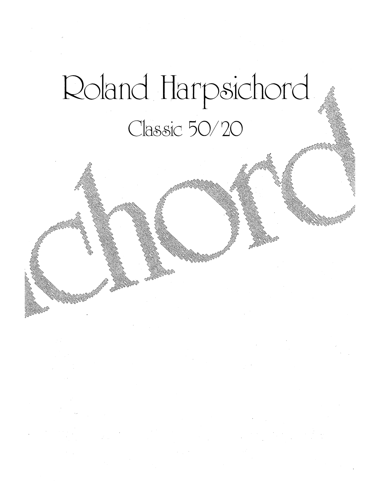 Roland Classic 20 User Manual