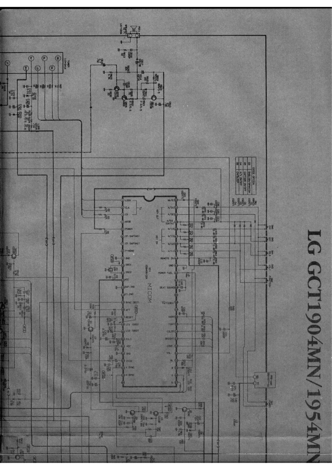 LG GCT-1904MN, GCT1954MN Diagram