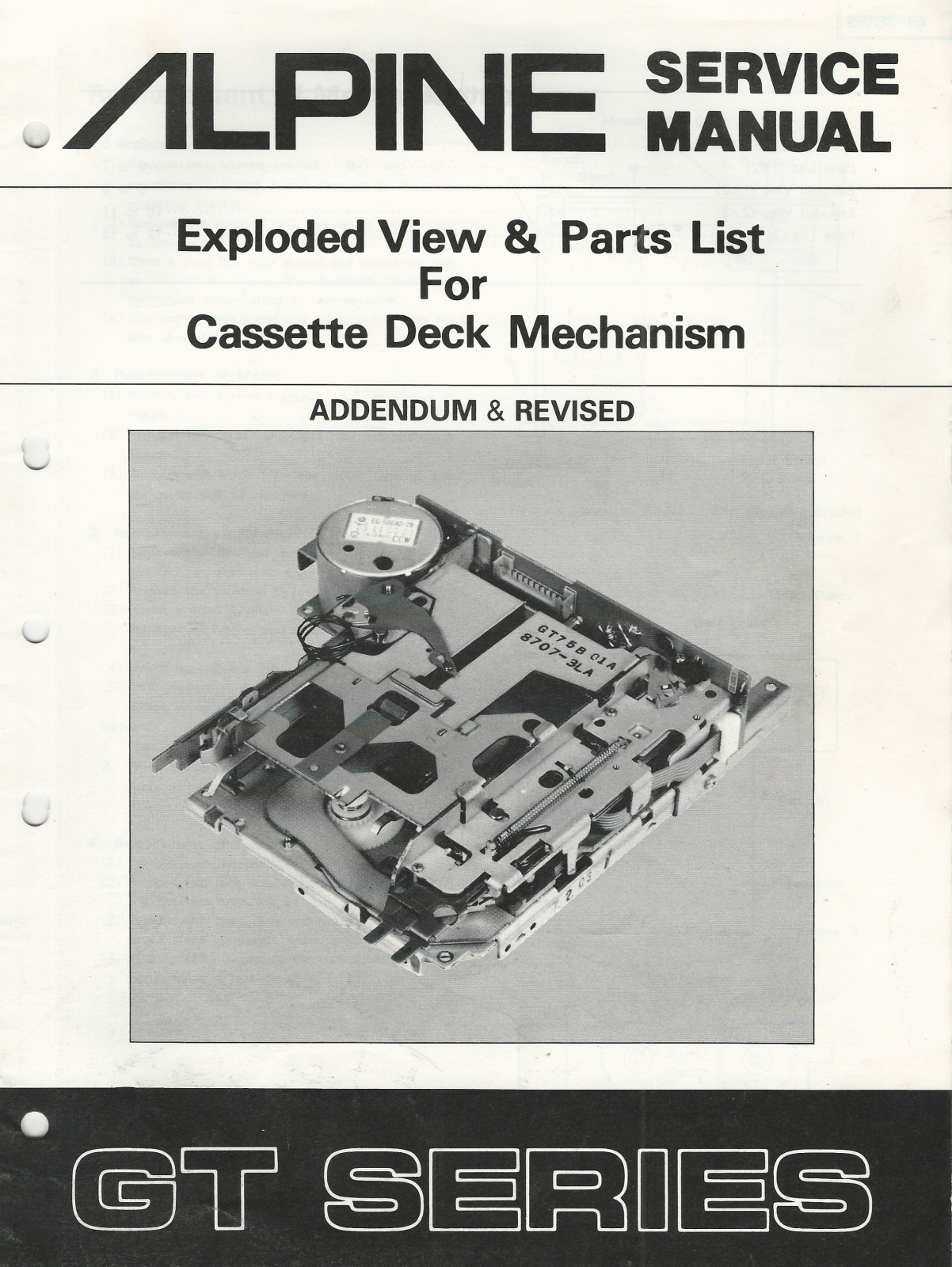 Alpine GT Service Manual