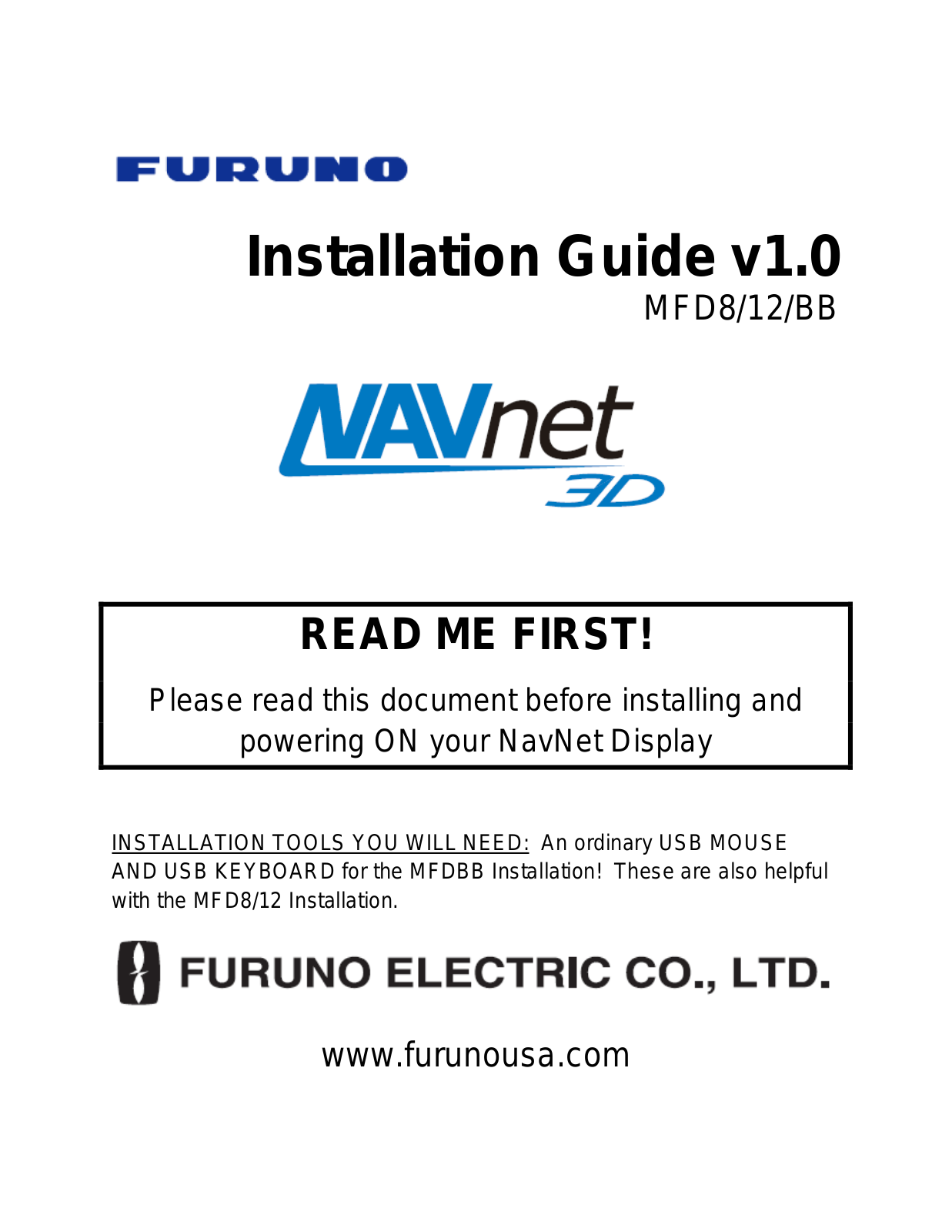 Furuno MFD8-12-BB User Manual