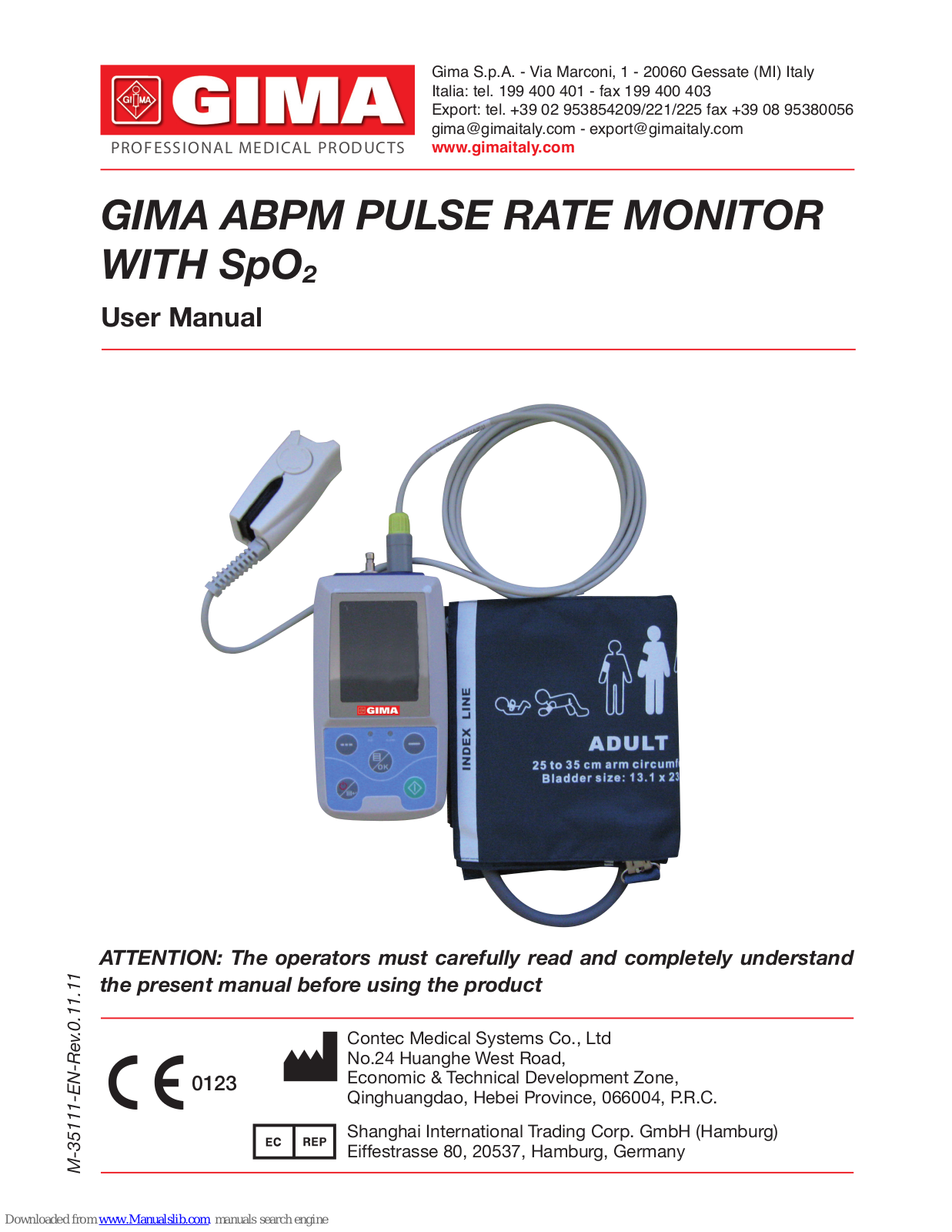 Gima ABPM User Manual - ManualMachine.com